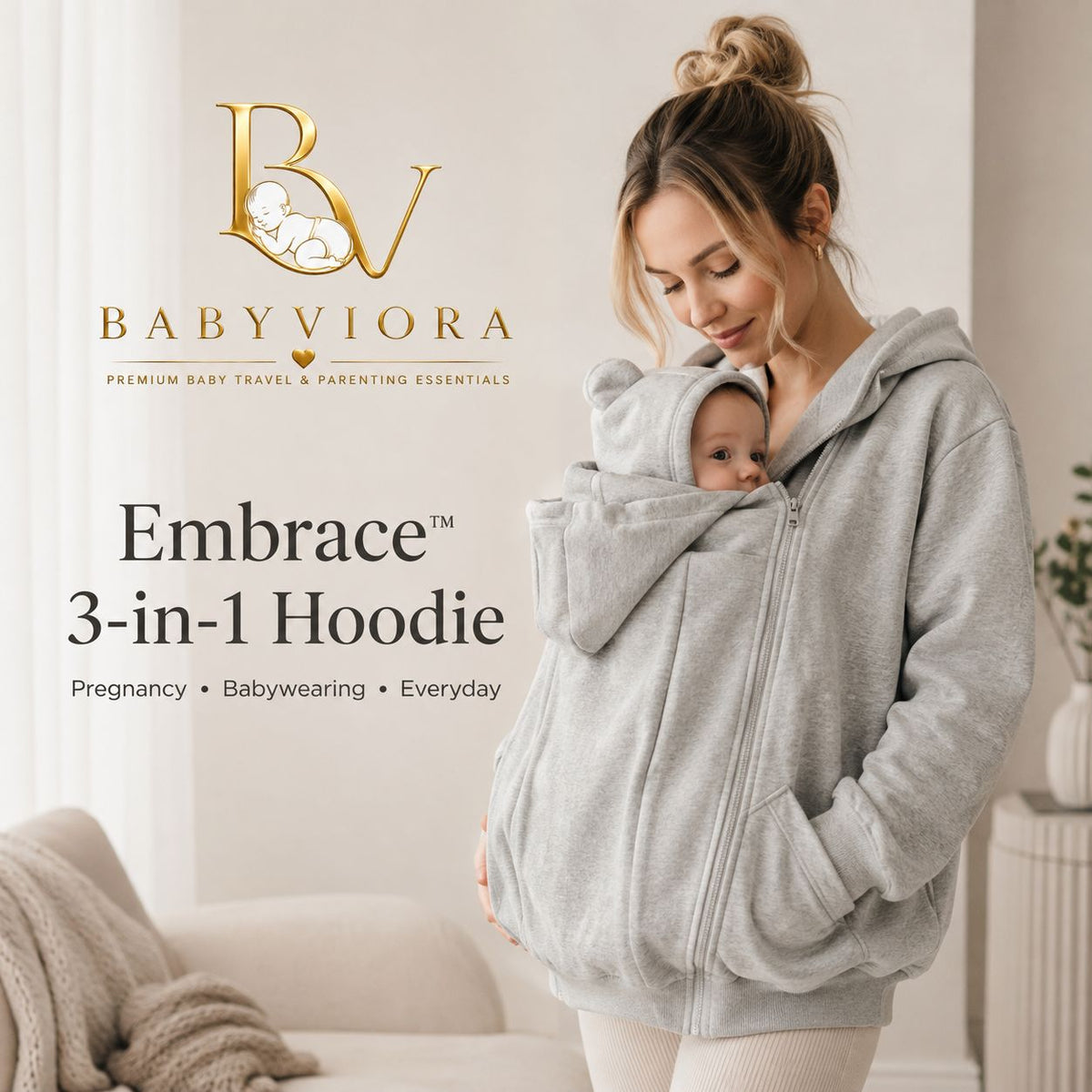 BABYVIORA Embrace™ 3-in-1 Hoodie